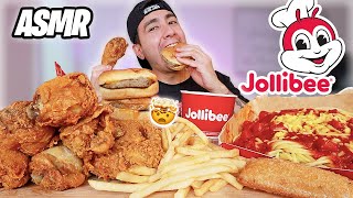 ASMR JOLLIBEE FEAST  JOLLY CRISPY CHICKEN  JOLLY SPAGHETTI  REAL EATING SOUNDS [upl. by Ettenotna]