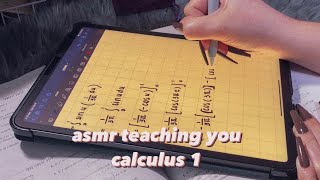 ASMR Teaching you Calculus 1 ❤︎  iPad writing whispering [upl. by Hambley]