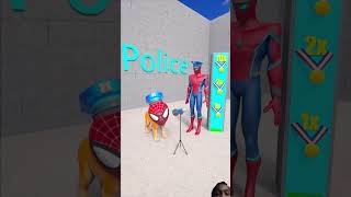 The Police Dog Get The Medal Most gta spiderman policespiderman [upl. by Lahcsap]