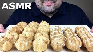 ASMR PROFITEROLE amp ECLAIR with CREAM Creamy Eating Sounds NO TALKING [upl. by Alejandrina]