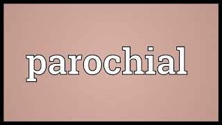 Parochial Meaning [upl. by Ihab]