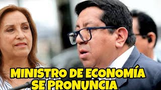 MINISTRO DE ECONOMÍA ALEX CONTRERAS BRINDA PRONUNCIAMIENTO [upl. by Nrobyalc]