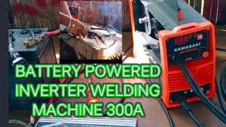 BATTERY POWERED MIG WELDING MACHINE INVERTER 300A I TreblimTv [upl. by Remington]