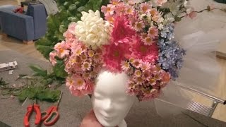 Flower Headdress Tutorial  Kopfschmuck Tutorial DIY [upl. by Ikkir]