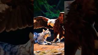 Eagle vs cat wildbattle trendingshorts eagle cats [upl. by Tyika856]