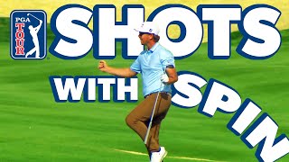 Best shots with SPIN of 2024 on the PGA TOUR [upl. by Gschu]