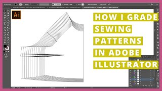 How I grade sewing patterns using Adobe Illustrator [upl. by Amandie]