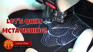 How to Machine Quilt McTavishing Free Motion Quilting Design Tutorial by Leah Day [upl. by Rolyab]