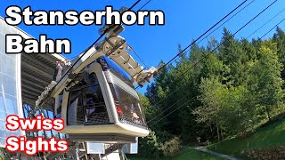 Stanserhorn Bahn Cabrio Cable Car Funicular Switzerland 4K [upl. by Torp]