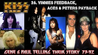 Part 26 KISS  Vinnies Vincents Feedback Aces and Peters Payback Paul talking about the 80s [upl. by Tavie474]