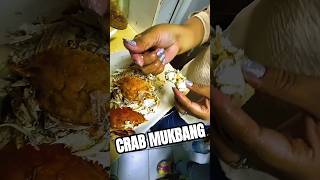 1 MILLION VIEW CRAB MUKBANG HOW asmr crab mukbang trending viralvideo eating [upl. by Yenttihw]