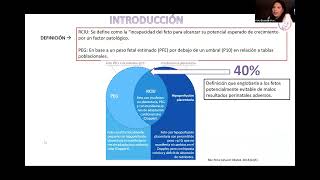 SESION  Restricción del Crecimiento Intrauterino Implicaciones fetales y postnatales [upl. by Enelyt]