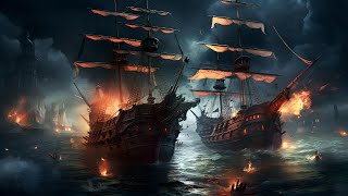 Pirate Battle Ambience with Music  Sword Sounds Cannon Sounds amp Battle Sounds [upl. by Topper]