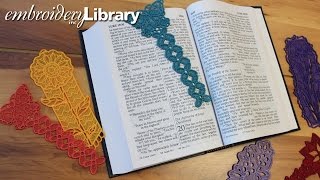 Making Freestanding Lace Bookmarks [upl. by Jonina]