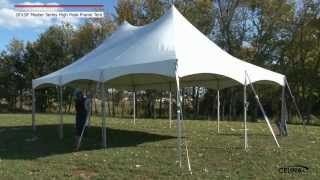 20 x 30 Master Series High Peak Frame Tent  Installation Procedure [upl. by Baynebridge]