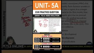 CSIR Practice Question  Unit 5 Developmental Biology  Topic A Basic concepts of development [upl. by Bremble]