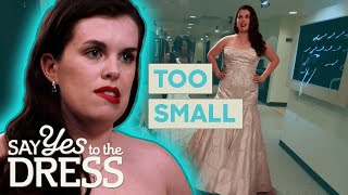 Bride In Tears When Dream Dress Is Too Small To Try On  Say Yes To The Dress Atlanta [upl. by Alliuqat]