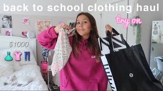 1000 back to school TRY ON clothing haul [upl. by Yelserp375]