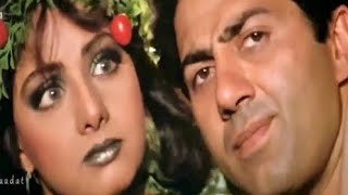 Tera bimar Mera Dil  Sridevi Sunny Deol chaalbaaz movie  hit Bollywood song [upl. by Nnahs]