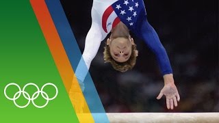 Kerri Strug Vaults at Atlanta 1996  Epic Olympic Moments [upl. by Ronal]