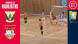 Resumen PrimeraIberdrolaFS  Leganés 19 Viaxes Amarelle  Jornada 24 [upl. by Ztirf]