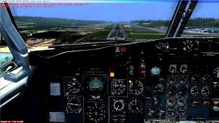 FSX CAPTAIN SIM 737 200 MANUAL SMOOOTH LANDING TESTING THE NEW BIRD [upl. by Hen]