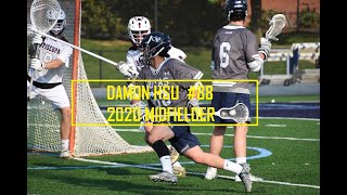 DAMON HSU 88 Sophomore Georgetown Prep 2020 Crabs Midfielder 2018 Highlights  Natl Ranking 17 [upl. by Alyda]