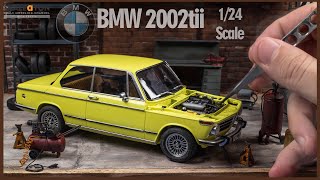 Super Detailed BMW 2002tii Scale Model Car  Building the Hasegawa BMW2002tii with USCP Detail Sets [upl. by Neddra]