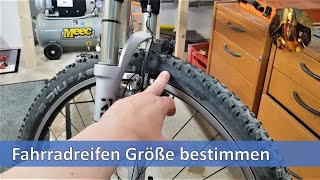 Fahrradreifen Größe bestimmen [upl. by Katina]