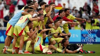 Morocco vs Spain 12 Paris Olympics 2024 Men’s Semifinal – As It Happened [upl. by Hayashi]