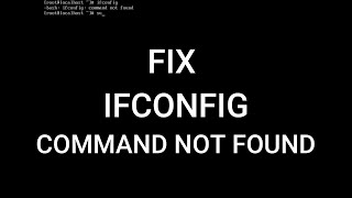 fix the missing ifconfig command not Found Centos  fix command not found ifconfig in kali linux [upl. by Ayek]