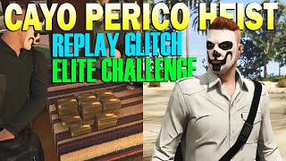 Cayo Perico Heist Replay Glitch Elite Challenge GTA Online Update SOLO Money Guide [upl. by Dnalevelc61]