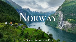 Norway 4K  Scenic Relaxation Film With Inspiring Music [upl. by Amhser]