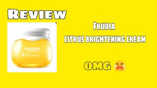 HONEST REVIEW FRUDIA BRIGHTENING CREAM [upl. by Anoj]