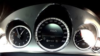 Mercedes Benz E500 Coupe  0100 Kmh ACCELERATION Kickdown Sound Revving [upl. by Durgy447]