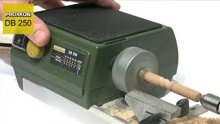 PROXXON MICRO woodturning lathe DB 250 [upl. by Aihsenak311]