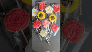 Flower Cookies cookies flowers sugar rose tulip daisy sakura sunflower [upl. by Uzzi]