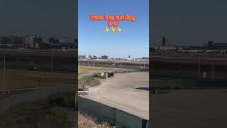 757 landing at LAX airplane aeroplane landing aircraft [upl. by Latouche]