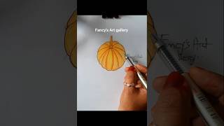 How to draw sweet pumpkins art fancysartgallery drawingshort shortsfeed howtodrawsweetpumpkins [upl. by Euqinorev]