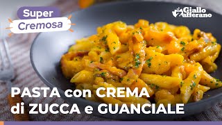 PASTA con CREMA di ZUCCA e GUANCIALE la COPPIA PERFETTA😍🎃🧡🥓 [upl. by Jaynes]