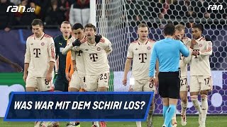 FC Bayern vs Donezk quotGruseligequot SchiriEntscheidung sorgt für Wirbel [upl. by Esaertal]