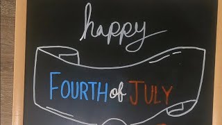 4th of July Chalkboard Sign Ideas [upl. by Jacquenetta290]