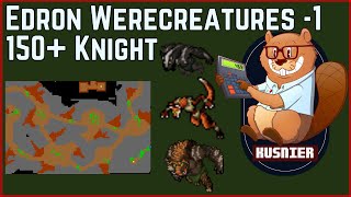 Edron Werecreatures 1  150 Knight  Tibia [upl. by Adehsar]