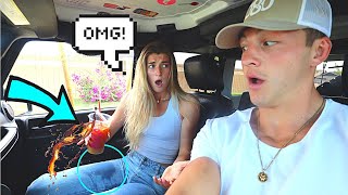 SLAMMING THE BRAKES PRANK ON FIANCE [upl. by Armin]