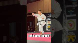 Awesome Grand Championship Kata Junior Black Belt Sport Karate Performance karate martialarts [upl. by Tseng]