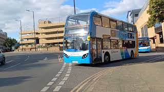 Stagecoach East  Peterborough 19616 AE10 BYG amp Stagecoach East  Peterborough 37232 SN64 OLM [upl. by Sikleb]