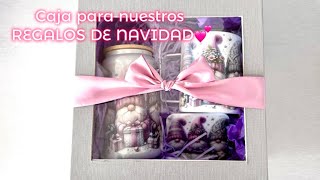 Como hacer nuestras cajas para quotREGALOS DE NAVIDADquot [upl. by Whiney877]