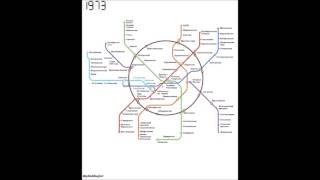 Строительство Московского метро 19352016 схема [upl. by Garreth]