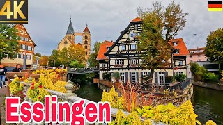 Esslingen Germany2023🇩🇪4k Walking Tour Historical Old Town and Castle 4k Walk Old Town Esslingen [upl. by Lance]