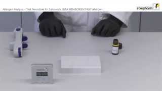 Allergen Analysis Test Procedure for the Sandwich ELISA RIDASCREEN FAST Allergen Video 7 [upl. by Annahc721]